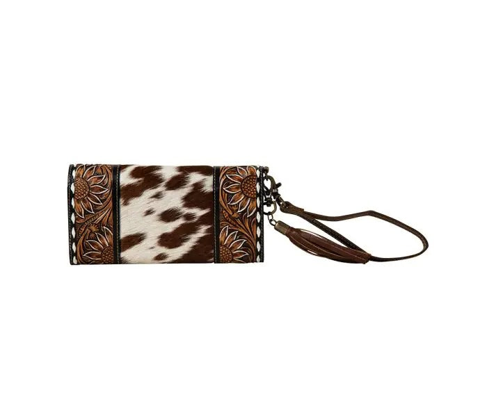 Myra Bag: S-7481 "Sandstone Trail Hand-Tooled Wristlet Wallet"