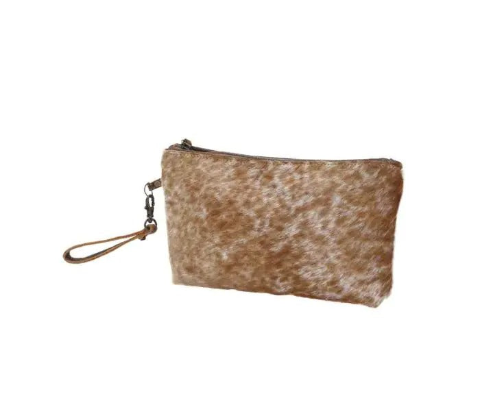 Myra Bag: S-0786 "Light Brown Shaded Hairon Small Bag Pouch"