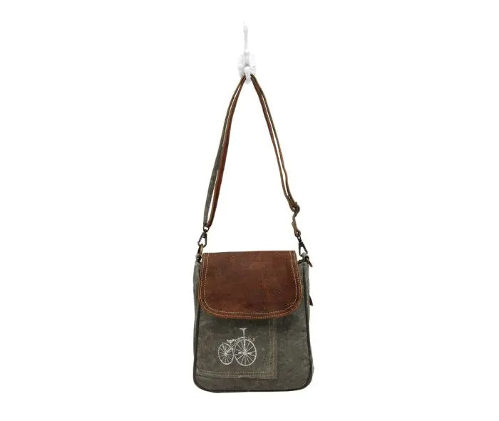 Myra Bag: S-0798 "By-cycle print Shoulder Bag"