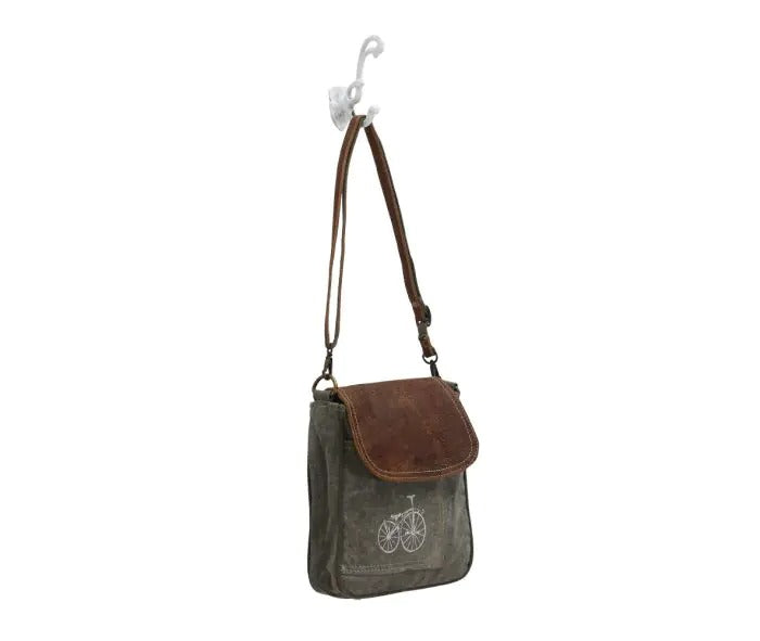 Myra Bag: S-0798 "By-cycle print Shoulder Bag"