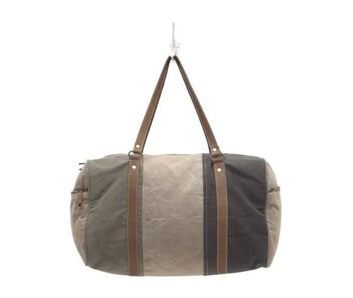 Myra Bag: S-1001 "Vintage USA Print Duffle Bag"