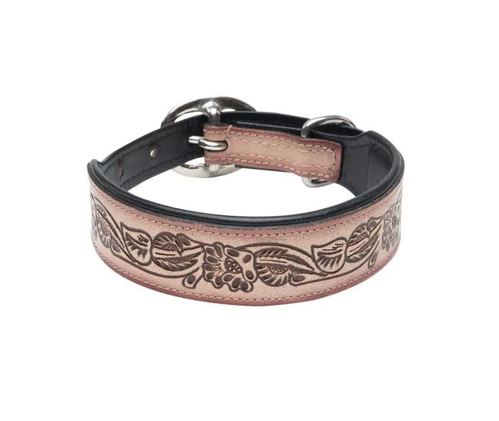 Myra Bag: S-10199 "Cow Dog Trail Hand-Tooled Dog Collar"