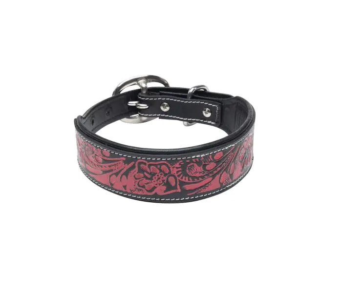 Myra Bag: S-10201 "Lucky Diego Hand-Tooled Dog Collar"