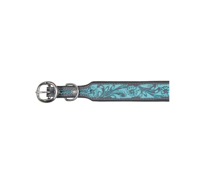 Myra Bag: S-10202 "Durango Daisy Hand-Tooled Dog Collar"