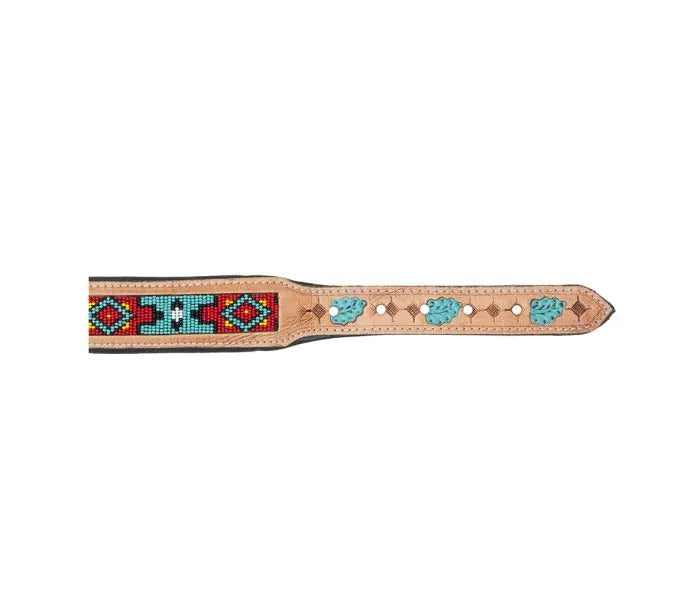 Myra Bag: S-10203 "Poppy of the Plains Hand-Tooled Dog Collar"