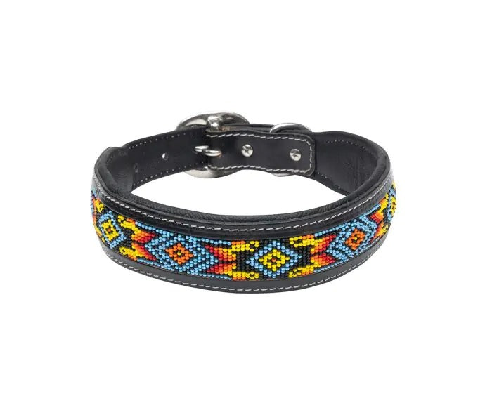 Myra Bag: S-10204 "Dodger Trail Hand-Beaded Dog Collar"