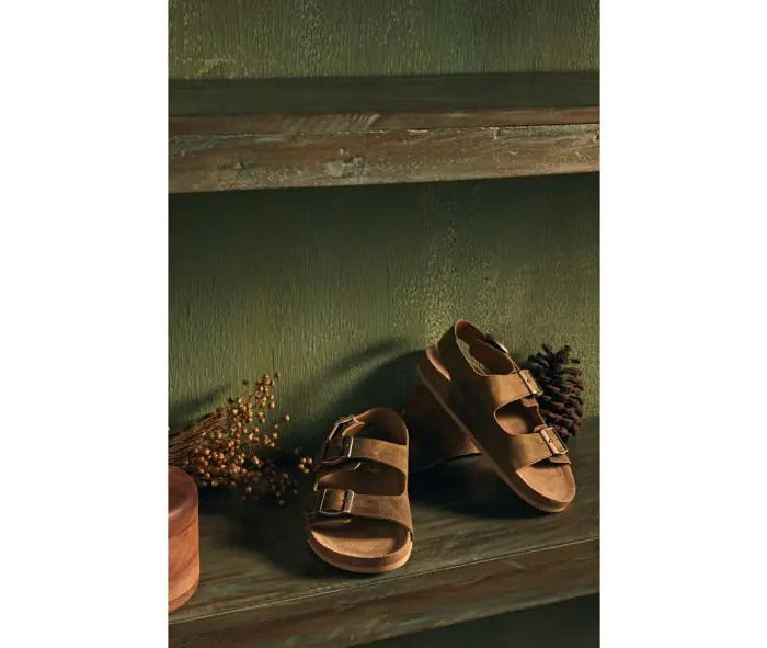 Myra Bag: S-10236 "Mountain Path Leather Sandals in Suede"