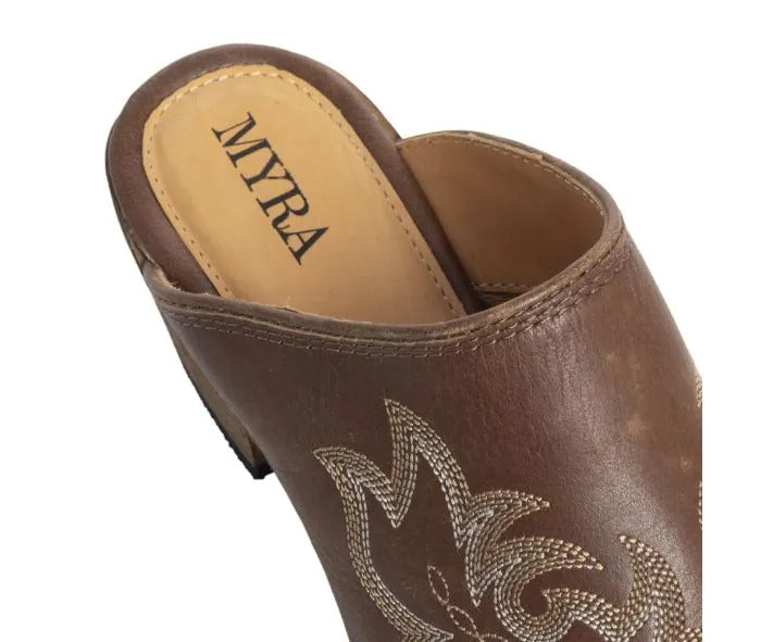 Myra Bag: S-10609 "Ximena Ranch Mules in Chocolate Brown"