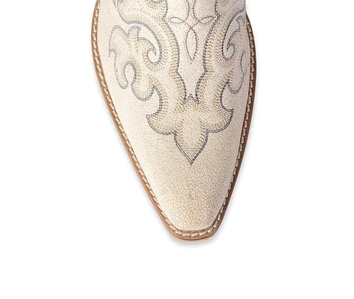 Myra Bag: S-10621 "La Ponderosa Booties in Ivory Suede"