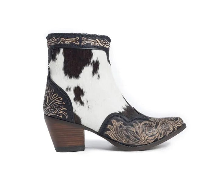 Myra Bag: S-10633 "Glennchester Hair-On Hide & Hand-Tooled Boots"