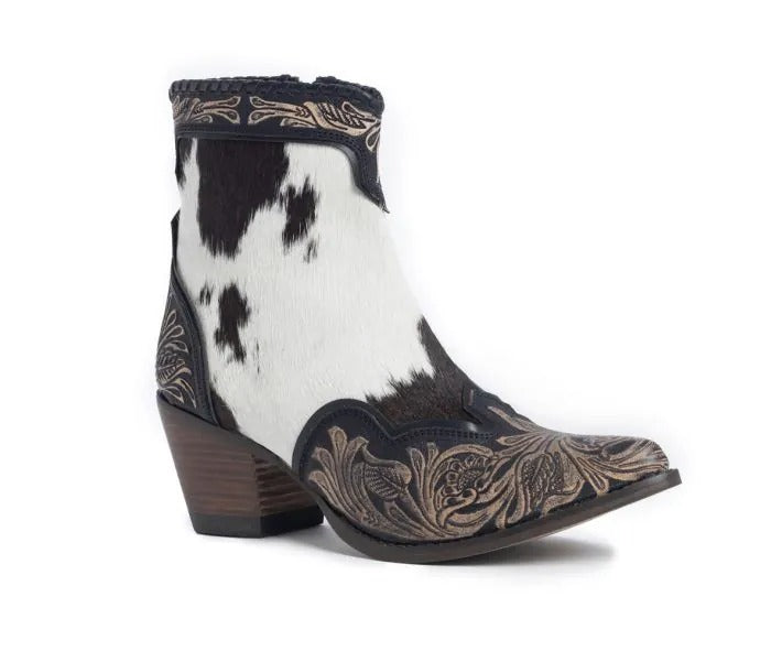 Myra Bag: S-10633 "Glennchester Hair-On Hide & Hand-Tooled Boots"