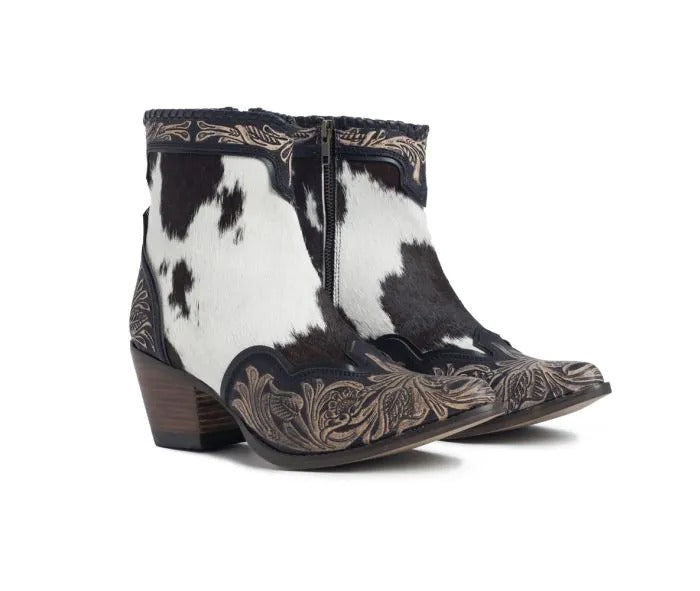 Myra Bag: S-10633 "Glennchester Hair-On Hide & Hand-Tooled Boots"