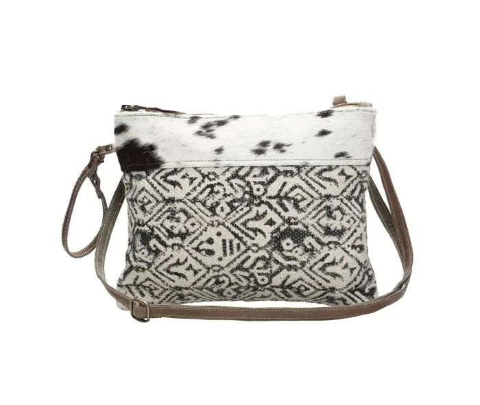 Myra Bag: S-1147 "Dual Strap Cotton Rug Small Crossbody Bag"