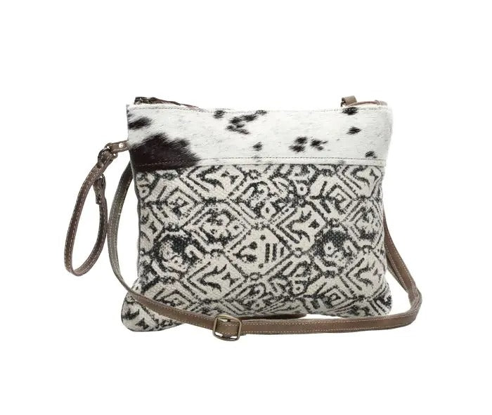 Myra Bag: S-1147 "Dual Strap Cotton Rug Small Crossbody Bag"