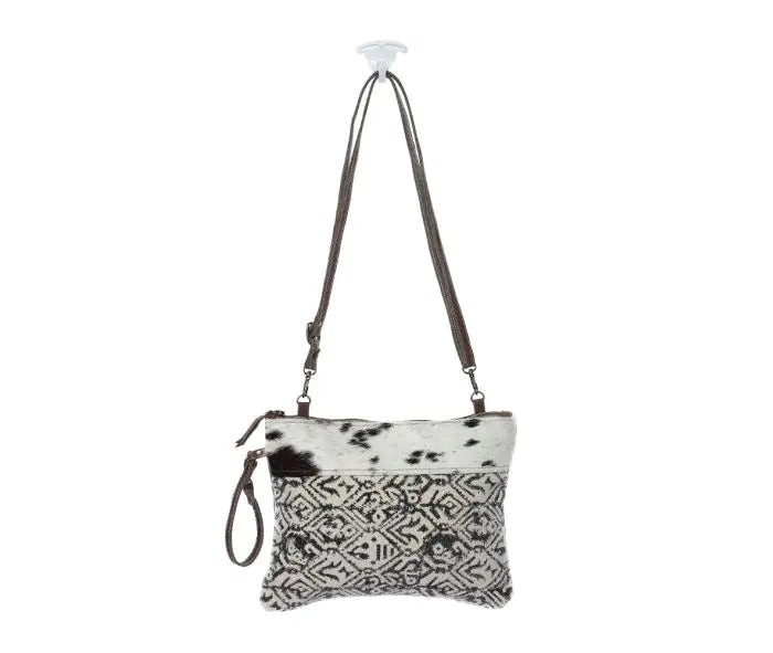 Myra Bag: S-1147 "Dual Strap Cotton Rug Small Crossbody Bag"