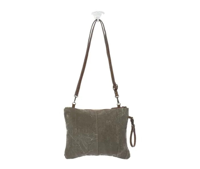 Myra Bag: S-1147 "Dual Strap Cotton Rug Small Crossbody Bag"