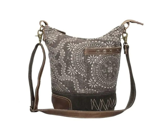 Myra Bag: S-1319 "Vintage Carved Shoulder Bag"