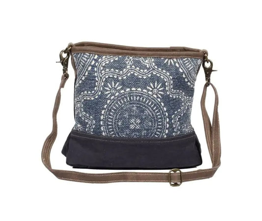 Myra Bag: S-1320 "Navy Kilim Shoulder Bag"