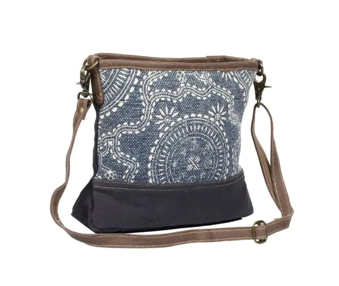 Myra Bag: S-1320 "Navy Kilim Shoulder Bag"