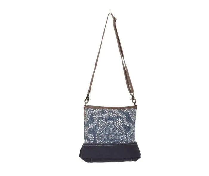 Myra Bag: S-1320 "Navy Kilim Shoulder Bag"