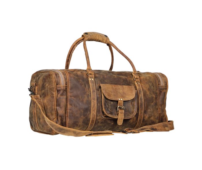 Myra Bag: S-1977 "Soulful Leather Duffle & Traveller Bag"