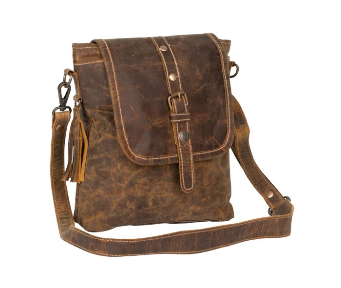 Myra Bag: S-2168 "BROWN BEAUTY LEATHER BAG"