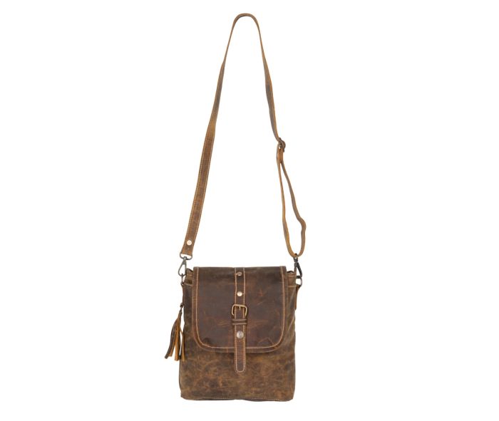 Myra Bag: S-2168 "BROWN BEAUTY LEATHER BAG"