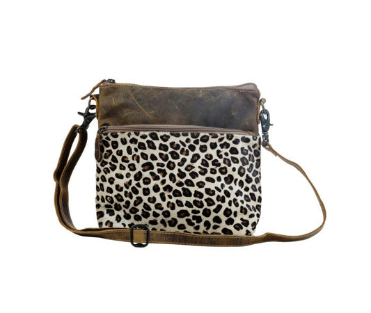 Myra Bag: S-2845 "Feline Leather & Hairon Bag"