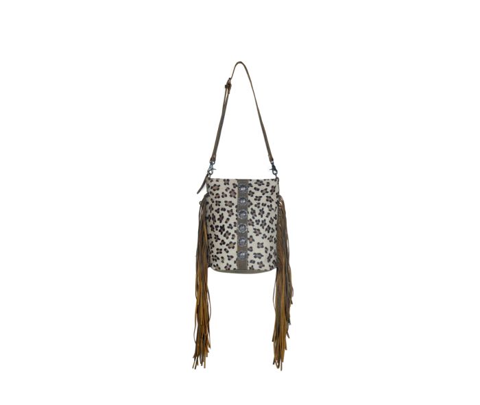 Myra Bag: S-3341 "Ornamental Leather & Hair On Bag"