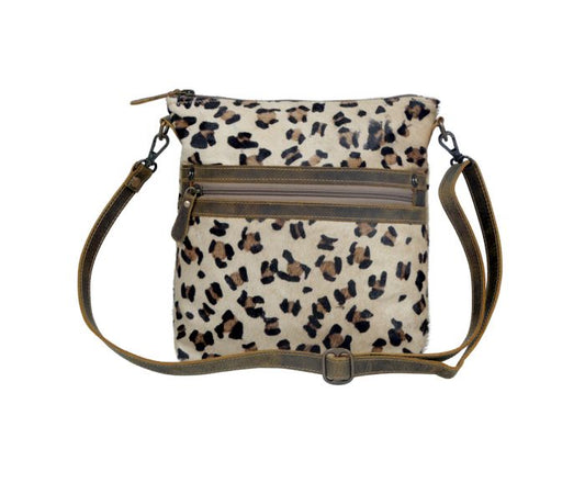 Myra Bag: S-3370 "Charisma Leopard Print Leather & Hair On Bag"