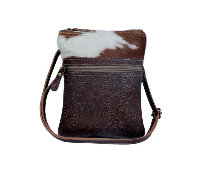 Myra Bag: S-3393 "Tangled Vine Leather & Hair On Bag"