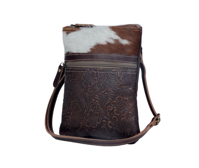 Myra Bag: S-3393 "Tangled Vine Leather & Hair On Bag"