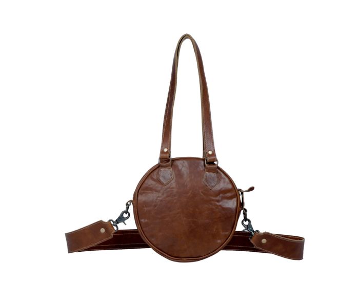 Myra Bag: S-3394 "Concept Leather & Hair On Canteen Bag"