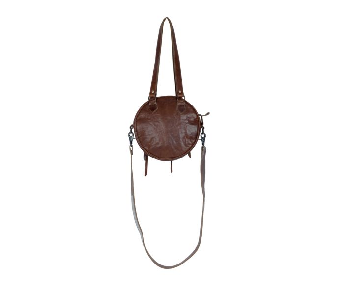 Myra Bag: S-3394 "Concept Leather & Hair On Canteen Bag"