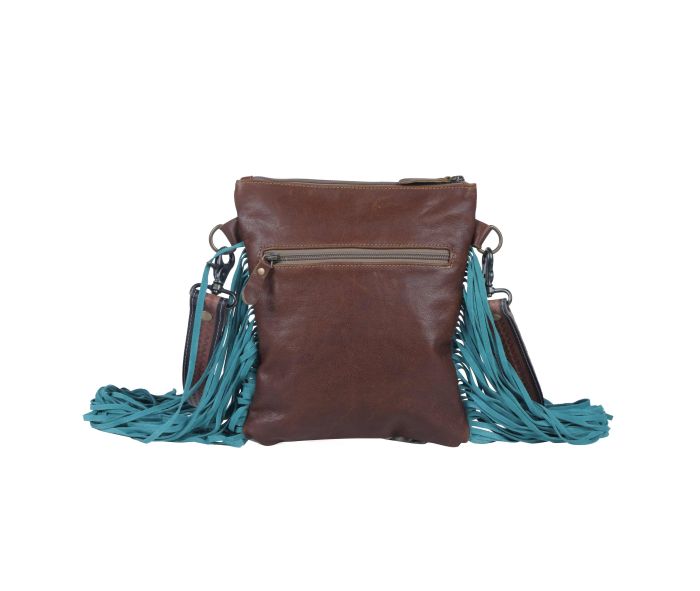 Myra Bag: S-3813 "Viridian Leather & Hair On Bag"