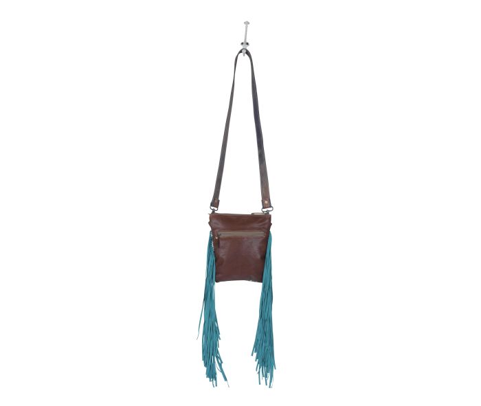 Myra Bag: S-3813 "Viridian Leather & Hair On Bag"