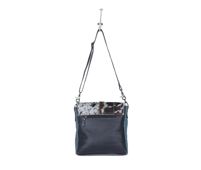 Myra Bag: S-3954 "Blue Rose Leather & Hair On Bag"