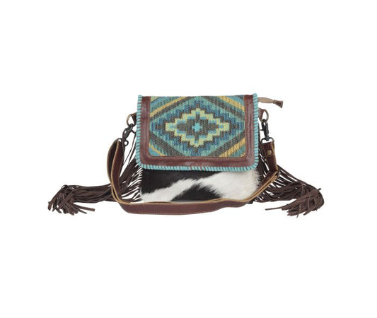 Myra Bag: S-4416 "Wild West Boho Leather & Hair On Bag"