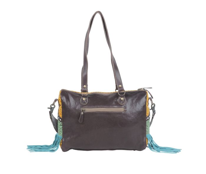 Myra Bag: S-4682 "Taurean Leather & Hair On Bag"