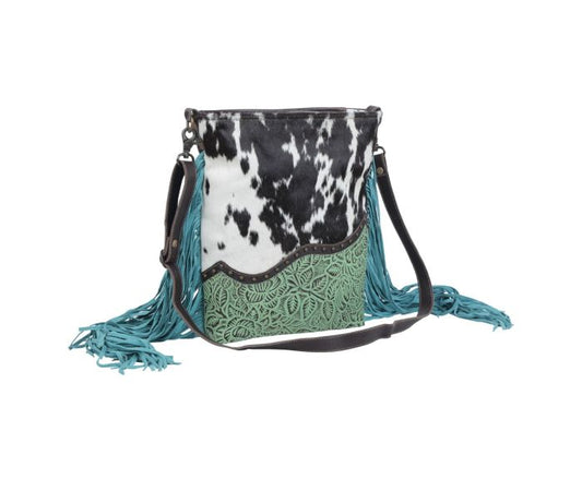 Myra Bag: S-4704 "Tassles of Ocean Leather & Hair On Bag"