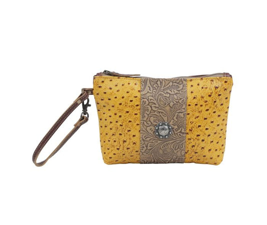 Myra Bag: S-4728 "Bumble Leather & Hair On Pouch"