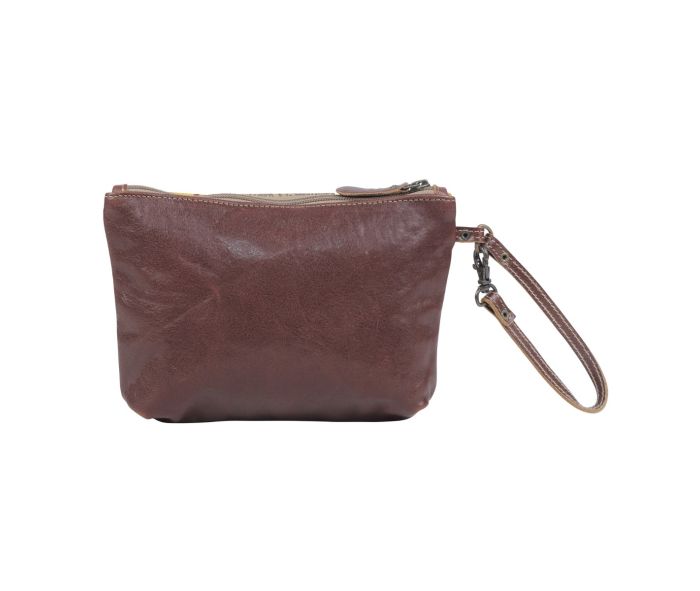 Myra Bag: S-4728 "Bumble Leather & Hair On Pouch"