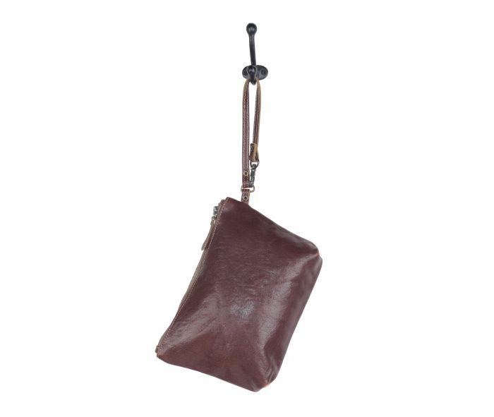 Myra Bag: S-4728 "Bumble Leather & Hair On Pouch"