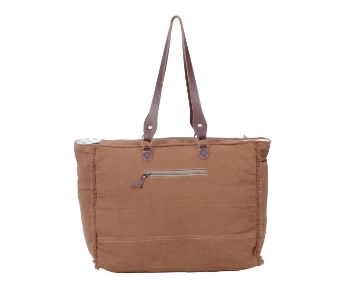 Myra Bag: S-5214 "Juniper Canvas & Hair On Weekender Bag"