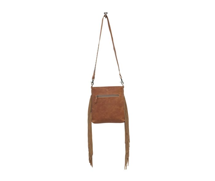 Myra Bag: S-5743 "Start-Up Leather & Hair On Crossbody Bag"