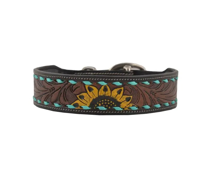 Myra Bag: S-5757 "Scenic Hand-Tooled Leather Dog Collar"