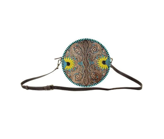 Myra Bag: S-5832 "Boho Teal Round Bag"