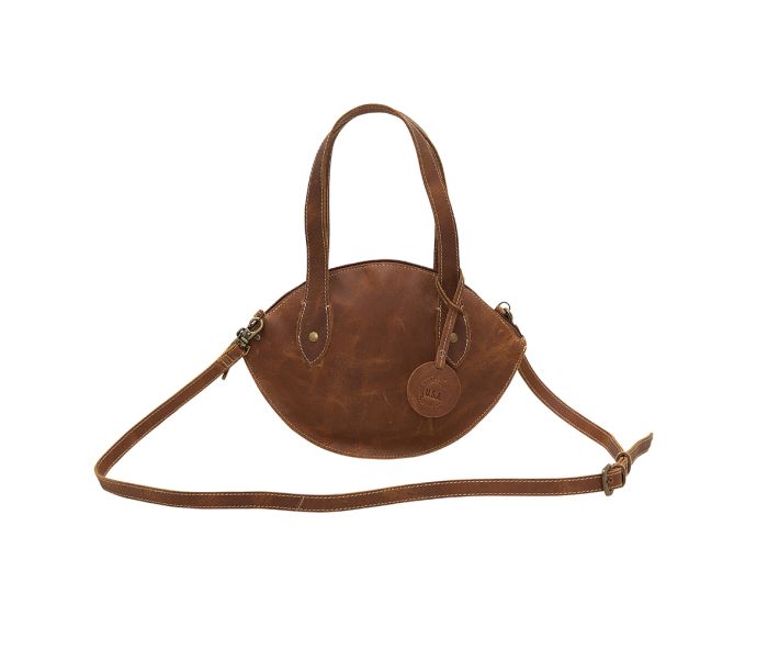 Myra Bag: S-5861 "Brown Nest Leather & Hair On Bag"