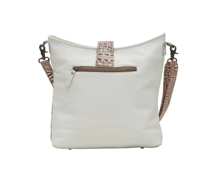 Myra Bag: S-6211 "Smokey Leather & Hair-On Shoulder Bag"