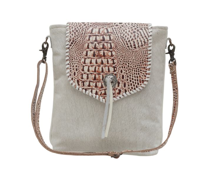 Myra Bag: S-6217 "Smokey Azteca Leather & Hair On Bag"